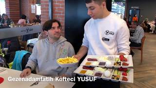 Köfteci yusuf ikiTeli İSTANBUL KAHVALTI KÖFTE  GEZENADAMFATİH köfteci NİKE OUTLET [upl. by Fausta988]