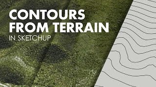 How to Generate A Contour Map with Sketchup [upl. by Esilrahc155]