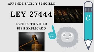 Quieres aprender acerca de la ley 27444 Mira esto bien explicado [upl. by Adabelle497]