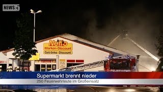 05052014 DON Discounter wird ein Raub der Flammen [upl. by Ehtiaf]