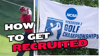 How to get recruited to play Division 1 college golf [upl. by Suivatna]