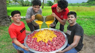 MUTTON GHEE ROAST  Traditional Mutton Ghee Roast Recipe  Village Food [upl. by Ocnarf432]