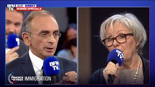 Léchange tendu entre une habitante dAubervilliers et Éric Zemmour [upl. by Ahseinat]