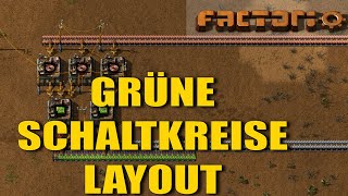 Grüne Schaltkreise Layout  Factorio Tutorial [upl. by Odravde23]