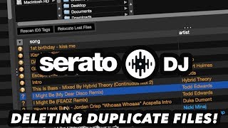 Serato DJ Tips amp Tricks  How To Delete Duplicate Files [upl. by Airdnoed108]