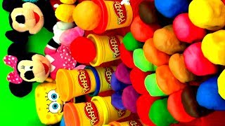 30 Surprise EGGS Playdough Angry Birds Peppa Pig Hello Kitty Toy Story Disney Pixar Cars Kinder toys [upl. by Aimekahs]