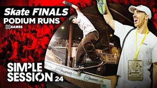 Simple Session 2024  Skateboard Podium Runs  X Games [upl. by Dyke]