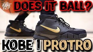 Does It Basketball Nike Zoom Kobe 1 Protro quotMamba Dayquot Performance Review [upl. by Nireil]