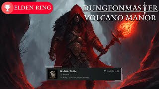 Elden Ring Dungeon Master Volcano Manor amp Godskin Noble Bossfight [upl. by Nnylrahc]