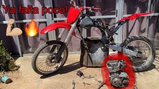 Honda Cg modificada para enduro empezamos con el motor Parte 11 [upl. by Helen]