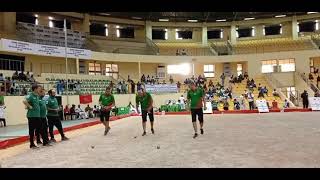 ahsp demi final coupe d’Afrique de la pétanque 2021 Maroc  Algérie [upl. by Ellerrehc]