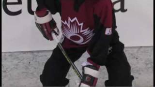 Ringette Skills Video  Basic Stance [upl. by Anawik]