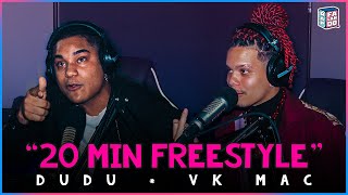 DUDU E VK FAZEM FREESTYLE INSANO DE 20 MINUTOS 🤯 PROD 808 LUKE  rap falando freeverse [upl. by Castro]