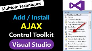 Download and Install AJAX Control Toolkit in Visual Studio  Add AJAX Controls in Toolbox [upl. by Jasper348]