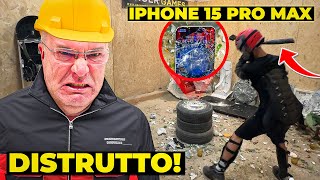 SCHERZO HO DISTRUTTO il MIO IPHONE 15 PRO MAX DAVANTI a MIO PAPÀ reazione assurda [upl. by Jerry]