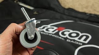 SCICON Bike Bag  How To Repalce the Wheels  Where to Buy [upl. by Idnat]