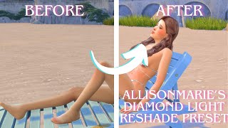 HOW TO INSTALL RESHADE TUTORIAL 2024 FOR THE SIMS 4  My DIAMOND LIGHT Preset✨ [upl. by Garwin]