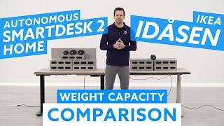 Autonomous SmartDesk 2 Home vs IKEA Idasen Standing Desk Weight Capacity Comparison [upl. by Ahsitnauq]