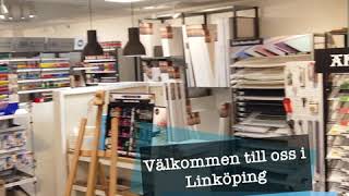 Konstnärshandel och hobbybutik i Linköping [upl. by Waterman]