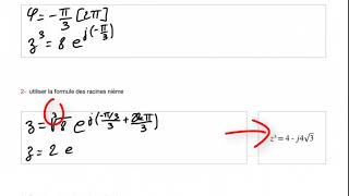 racine carrée dun nombre complexe avec la calculatrice [upl. by Naujid]