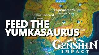 Feed the Yumkasaurus Genshin Impact [upl. by Falcone]