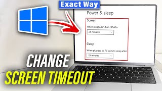 How to change screen timeout on windows 11  Quick amp Easy [upl. by Gnahk910]