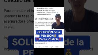 PENSIÓN La solución Renta Vitalicia✅ pension jubilación ahorro finanzas inversion dinero [upl. by Mallon57]