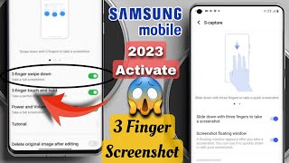 All SAMUSNG Mobile  Official Three Finger ScreenShots 🔥 How to activate 2024  SAMUSNG Screenshot [upl. by Bergwall391]