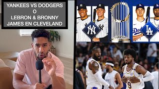 JUEGOS QUE PROMETEN MUCHO  LEBRON Y BRONNY EN CLEVELAND O DODGERS VS YANKEES [upl. by Ahcropal]