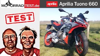 Aprilia Tuono 660  Test des scharfen 2021 NakedBikes aus Noale [upl. by Yaakov]