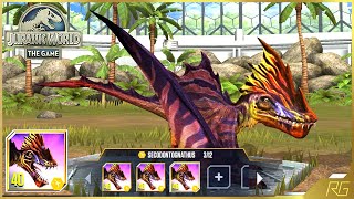 SECODONTOGNATHUS X3 MAX LEVEL 40 SECODONTOGNATHUS FEEDING PVP BATTLE  Jurassic World The Game [upl. by Assehc]