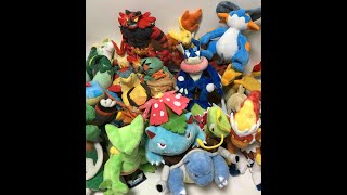 Pokemon Center Japan Shopping Spree 21 New LARGE Size Plush Toys Swampert Meganium Primarina MORE [upl. by Oballa]