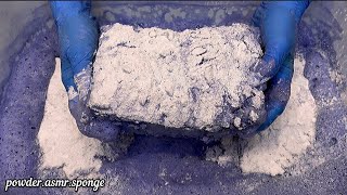 Dried paste sponges  floor cleaner and powder 💜 Squeezing sponges asmr [upl. by Ahseile352]