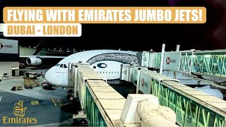 EMIRATES ECONOMY CLASS FULL REVIEW  Emirate A380 Flight Review  Dubai to London [upl. by Atteuqahc]