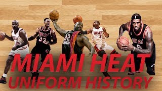 NBA Uniform History  Miami HEAT [upl. by Nicolau]