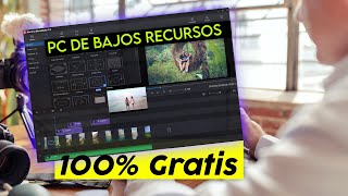 Mejor Editor de Video para PC Gratis y SIN MARCA DE AGUA PC de Bajos Recursos y Fácil de usar [upl. by Noirret]