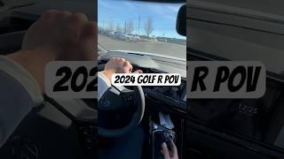 2024 Manual Golf R Pov car racing shortvideo volkswagen tuning driving [upl. by Tharp274]