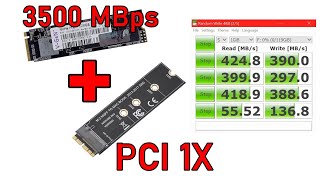 nvme adapter pcie x1 Gen 30 speed test SSD NVME Gen 3 VGEN Hyper 128GB [upl. by Sylvie104]