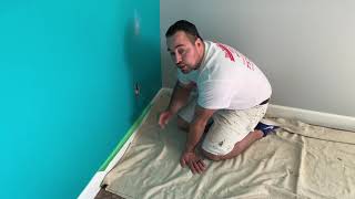 The Painter Inc How to properly tape trim [upl. by Etyak]