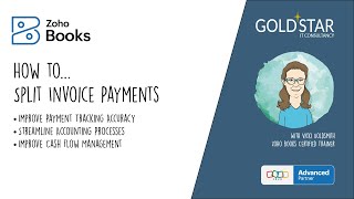 How to split invoice payments in Zoho Books [upl. by Esiuqcaj]