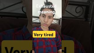 Daily English vocabulary DAY 1 75 DAYS EXHAUSTED meaning in English and Marathi [upl. by Nahpets491]