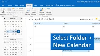 How to create multiple calendars in Outlook [upl. by Bertolde]