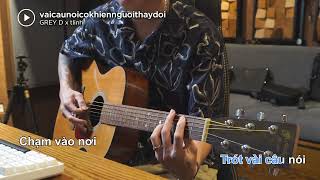 Acoustic Karaoke Vaicaunoicokhiennguoitaydoi  GreyD ft tlinh  Guitar Tungtic [upl. by Couture]