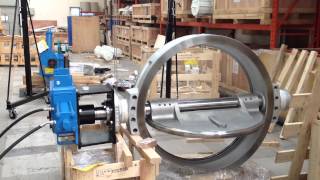 Butterfly valve 48quot with hydraulic actuatorMOV [upl. by Neela487]