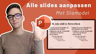 Hoe pas je het lettertype aan voor alle slides aan in PowerPoint Diamodel [upl. by Boatwright]