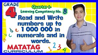 Read and Write Numbers Grade 4 Q1 Lesson 8 MATATAG Curriculum [upl. by Ekud]