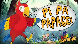 Piano Papa amp Daniel Dorfkind • Pi Pa Papagei 🦜 Kinderlieder zum Mitsingen  Kindermusik Tierlieder [upl. by Kcirddor7]