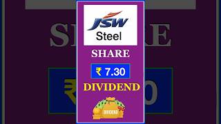 JSW STEEL Dividend 2024  JSW STEEL Share News Today [upl. by Eelyam248]