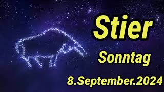 horoskop Stier Sonntag 8 September 2024 [upl. by Llenral198]