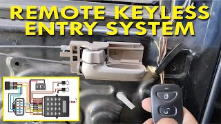 Keyless Entry System Installation Detailed Version [upl. by Ahsertal]